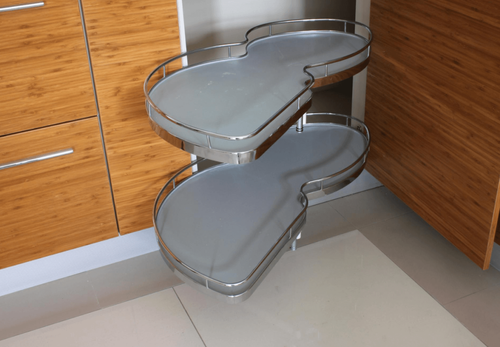 Corner Cabinets with Lazy Susans and Magic Corners