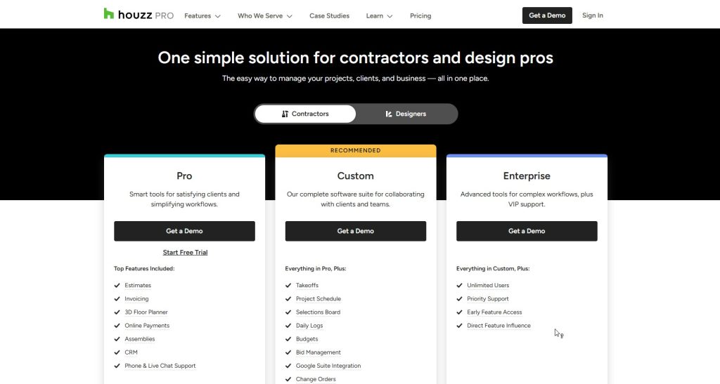Houzz Pro Pricing