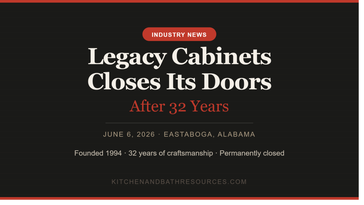 Legacy Cabinets Closes After 32 Years