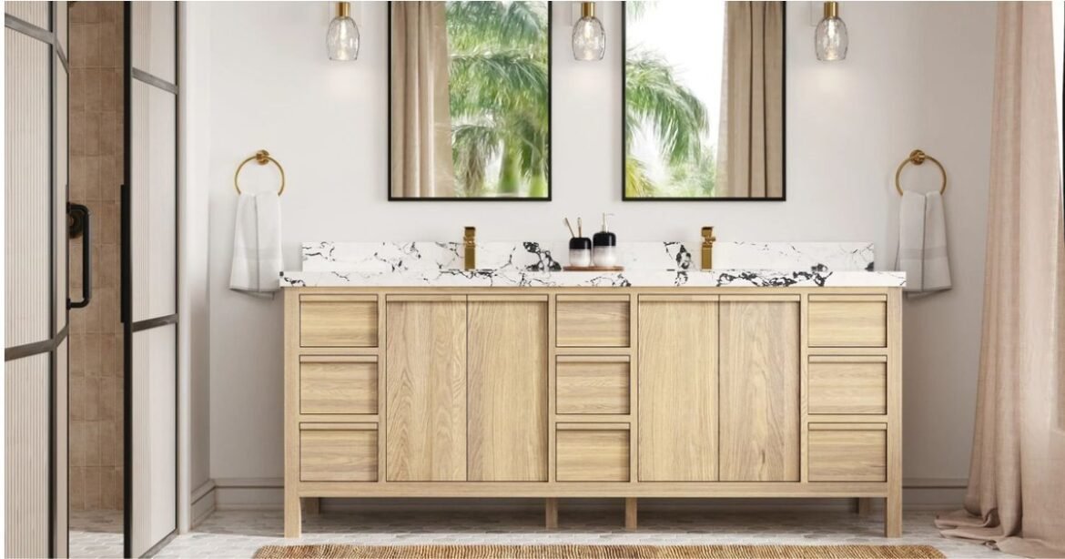 White Oak Bathroom Vanity